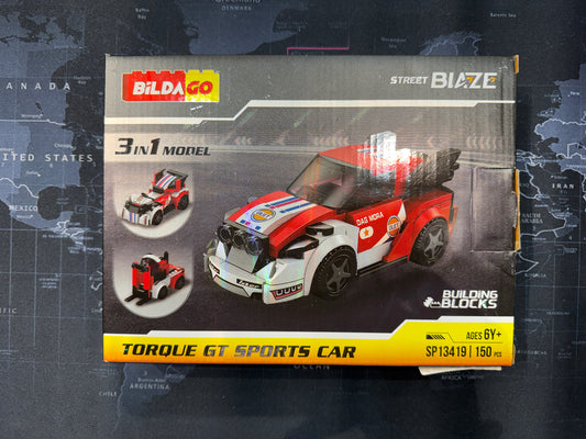 Torque GY Sports Car Building Blocks Set | 150-Piece Construction Toy for Kids 6+