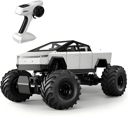 We Love Toys 1:8 Large 4WD RC Truck with Metal Shell – LED, Sound, & Climbing Off-Road Remote Control Car