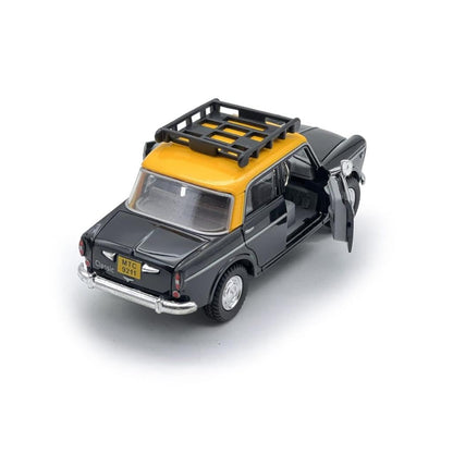 Bombay Ambassador Taxi – Pull-Back Car | Classic Indian Collectible Toy