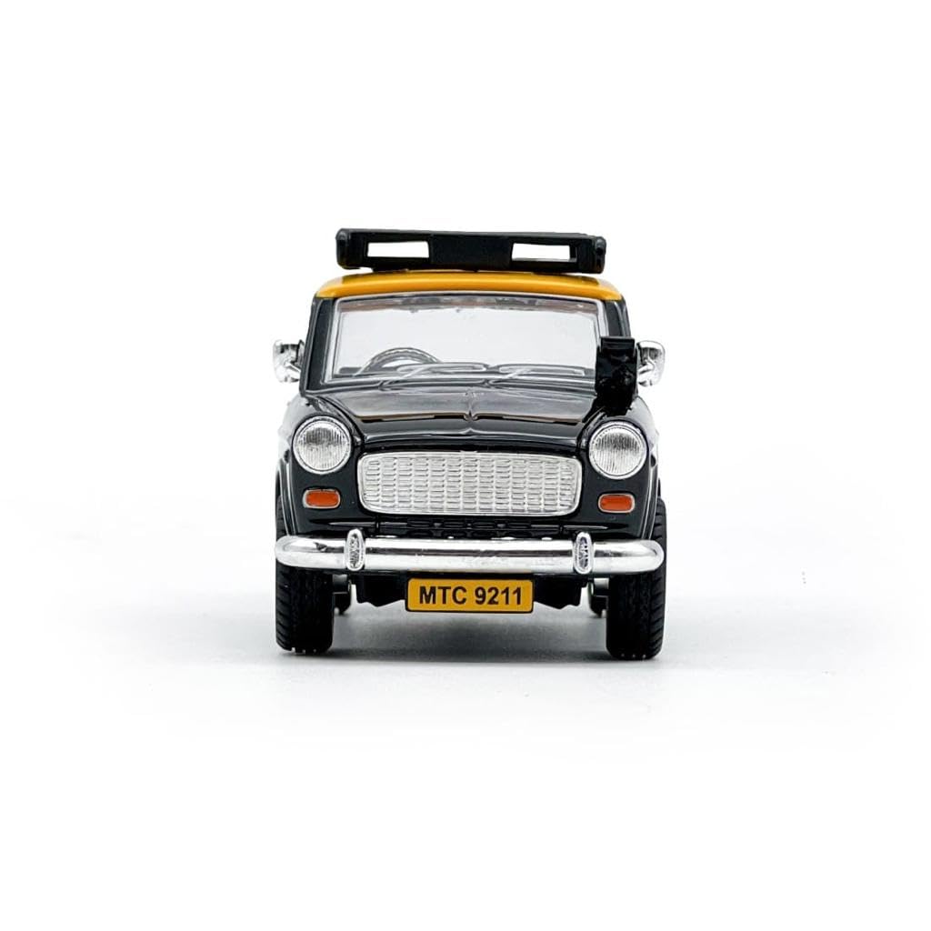 Bombay Ambassador Taxi – Pull-Back Car | Classic Indian Collectible Toy