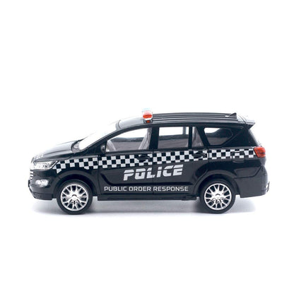Centy Cristiano Police – Public Order Response Pull-Back Car | Realistic Black & White Toy Vehicle