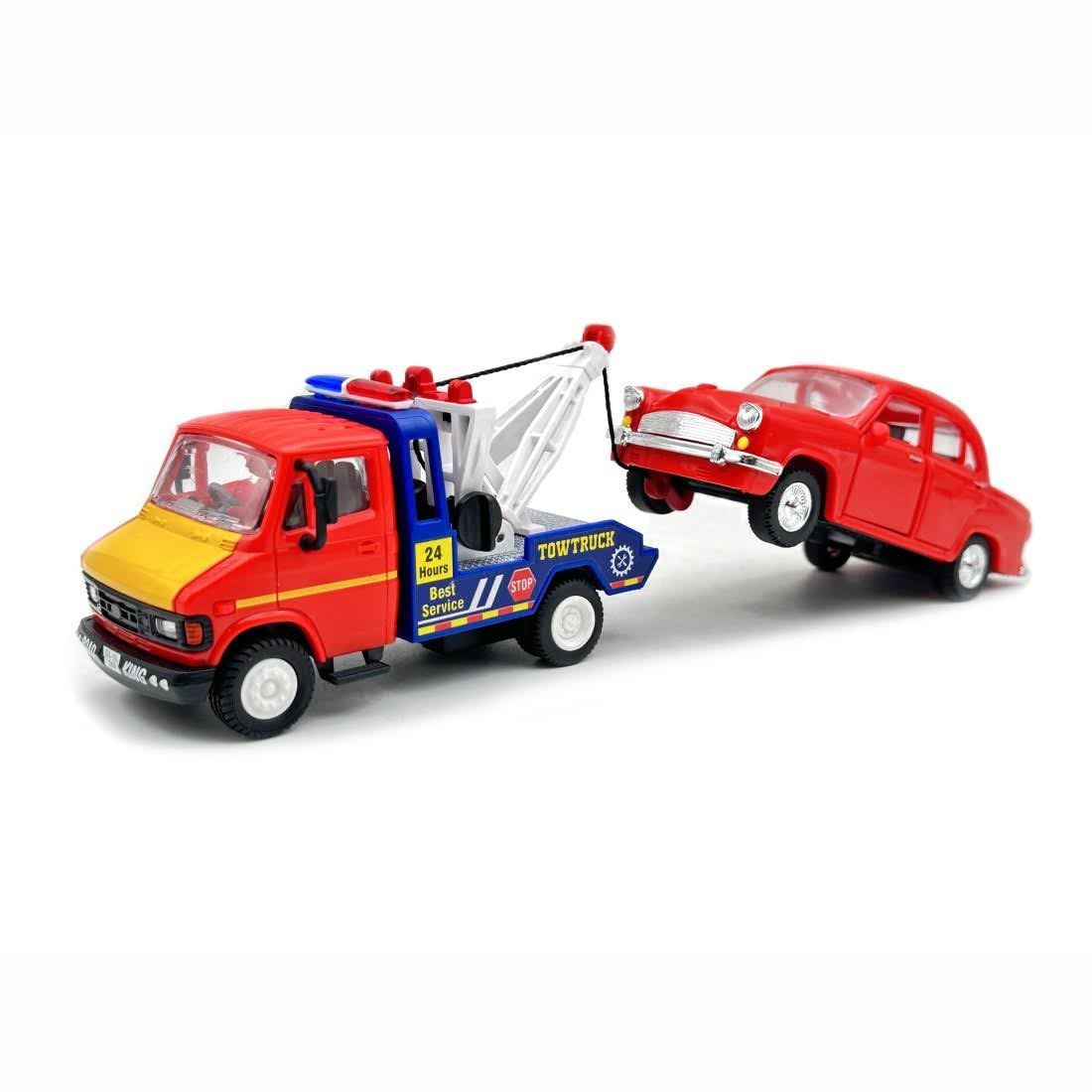 CENTY TUF 07 Tow Truck Pull Back Toy for 3Y+ Assorted Colours