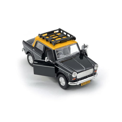 Bombay Ambassador Taxi – Pull-Back Car | Classic Indian Collectible Toy