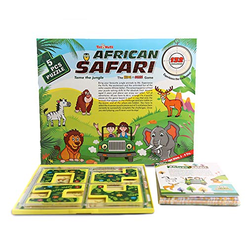 African Safari IQ Puzzle Challenge | 48 Brain-Teasing Animal Tile Games