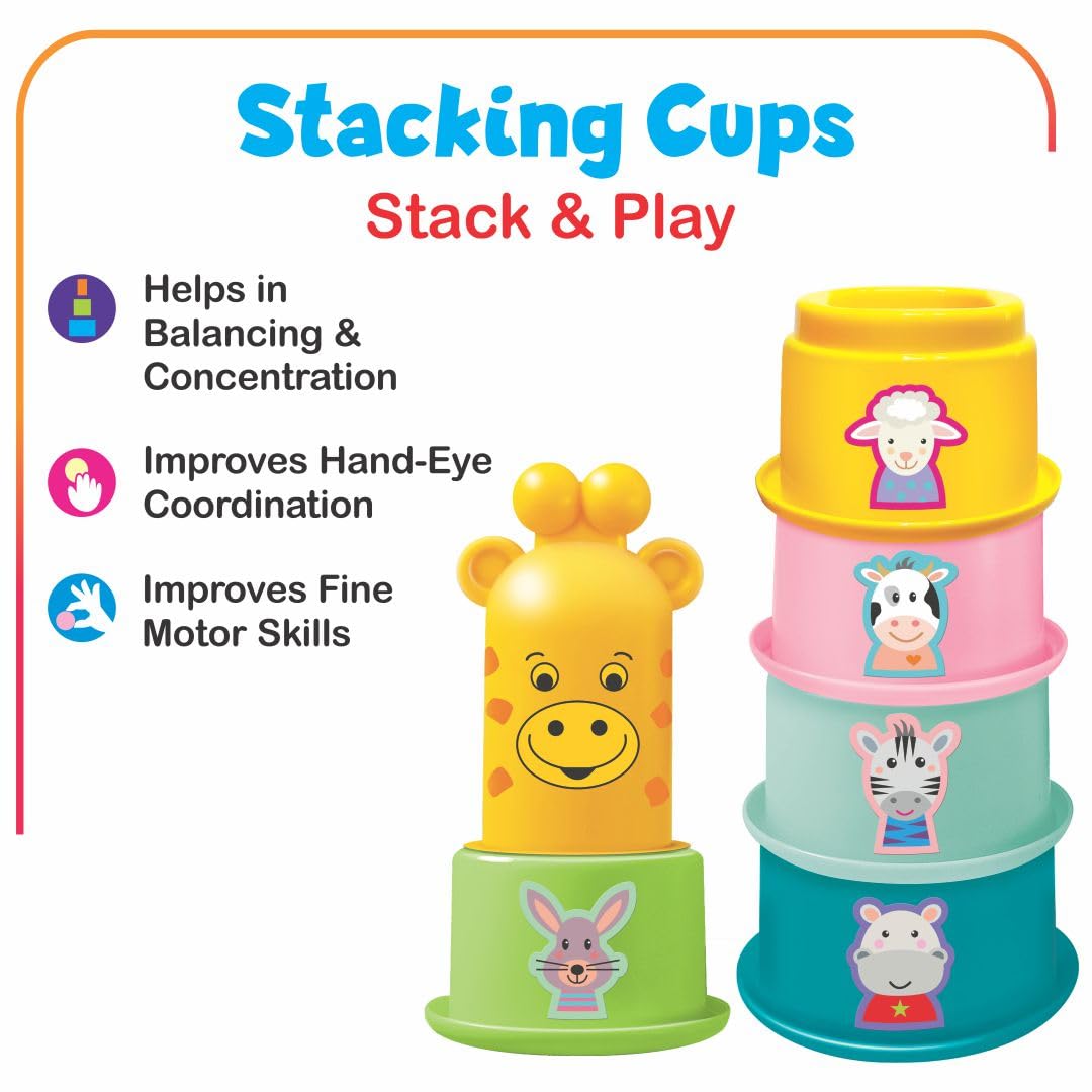 Toymate Play n Grow 25-Piece Toddler Gift Set | 4-in-1 Early Learning Activity Kit