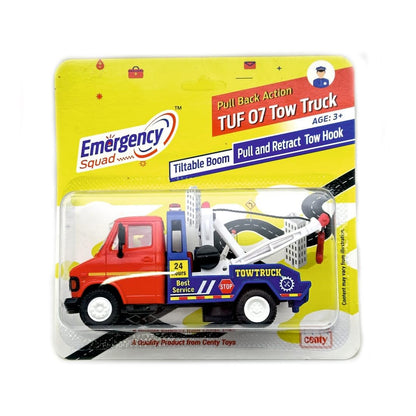 CENTY TUF 07 Tow Truck Pull Back Toy for 3Y+ Assorted Colours