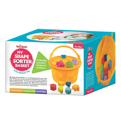 My Shape Sorter Basket (10 Shapes) | Toddler Color & Shape Learning Toy