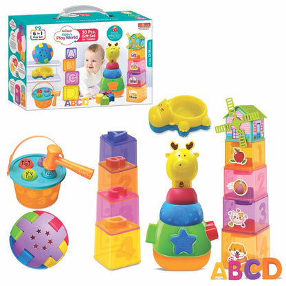 Kiddy’s Play World 6-in-1 Activity Set | Multi-Sensory Toddler Learning Toy
