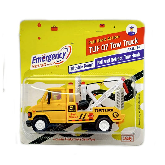 CENTY TUF 07 Tow Truck Pull Back Toy for 3Y+ Assorted Colours