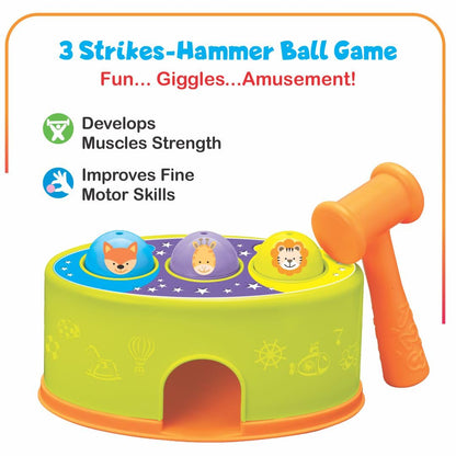 Toddler’s Delight 2-in-1 Ramp & Pound Ball Set | Early Learning Activity Toy