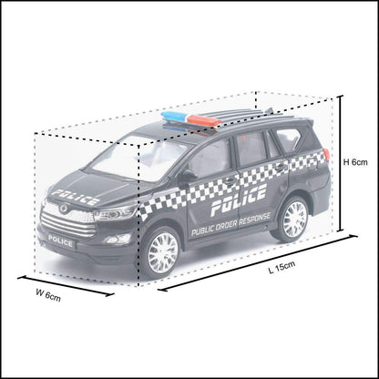 Centy Cristiano Police – Public Order Response Pull-Back Car | Realistic Black & White Toy Vehicle