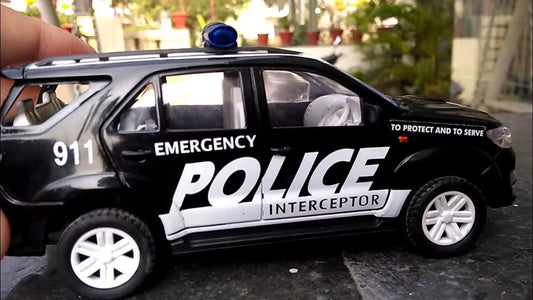 Police Interceptor Fortune – Pull-Back Police Car Toy for Kids | Durable Plastic | Centy