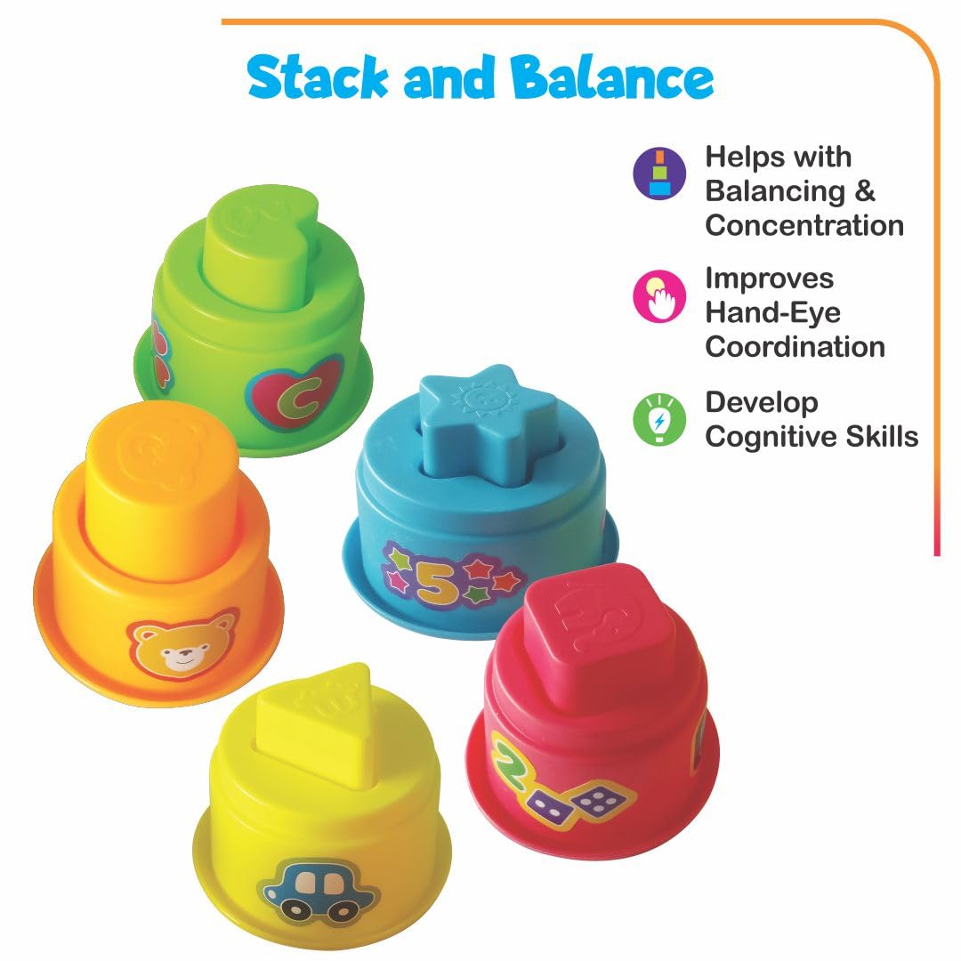 Toymate Play n Grow 25-Piece Toddler Gift Set | 4-in-1 Early Learning Activity Kit