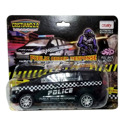 Centy Plastic Pull-Back Police Car – Miniature Patrol Vehicle with Realistic Graphics