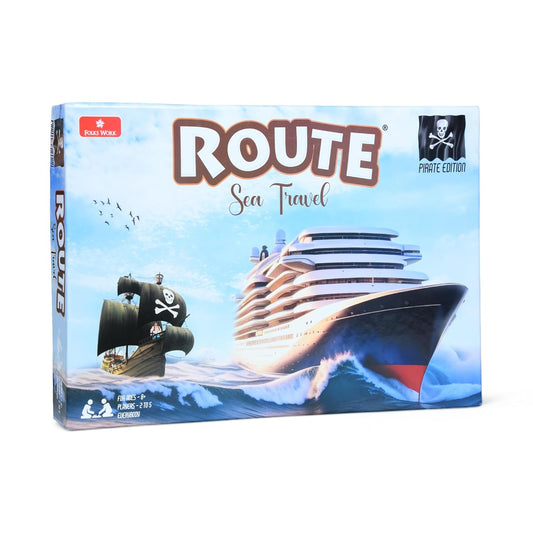 Folks Work Route Air Travel Board Game – Educational Geography & Strategy Game for Kids & Families