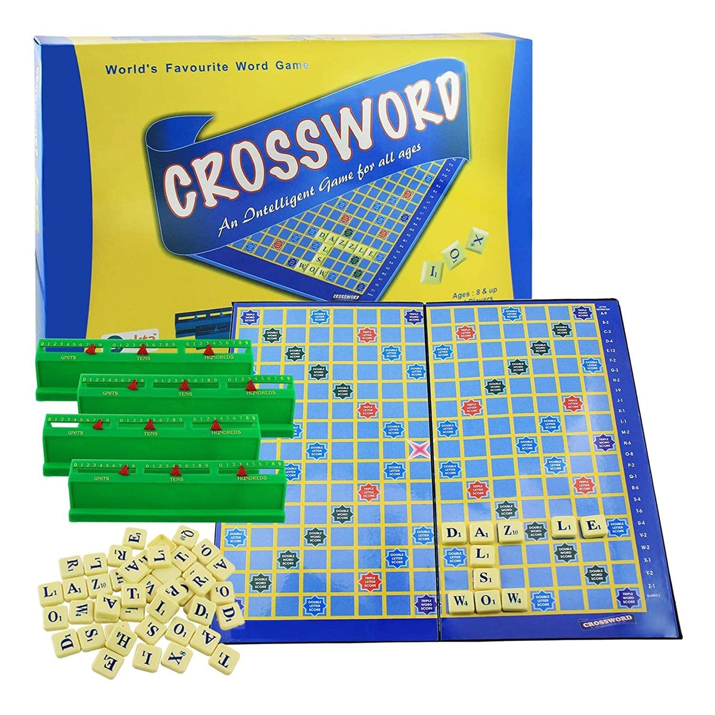 Ekta Crossword Game (Folding Board) | Portable Word-Building Family Game