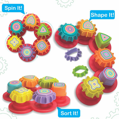 Spinning Joy – Shape & Gear Sorter | STEM Toddler Learning Toy