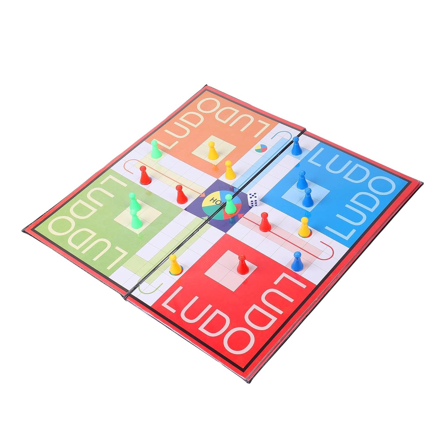 Ekta New Ludo Snakes & Ladders (Medium) | 2-in-1 Family Board Game