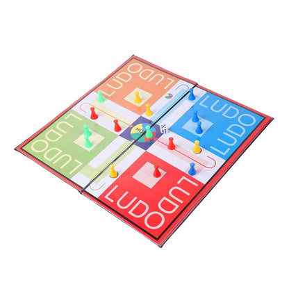 Ekta New Ludo Snakes & Ladders (Medium) | 2-in-1 Family Board Game