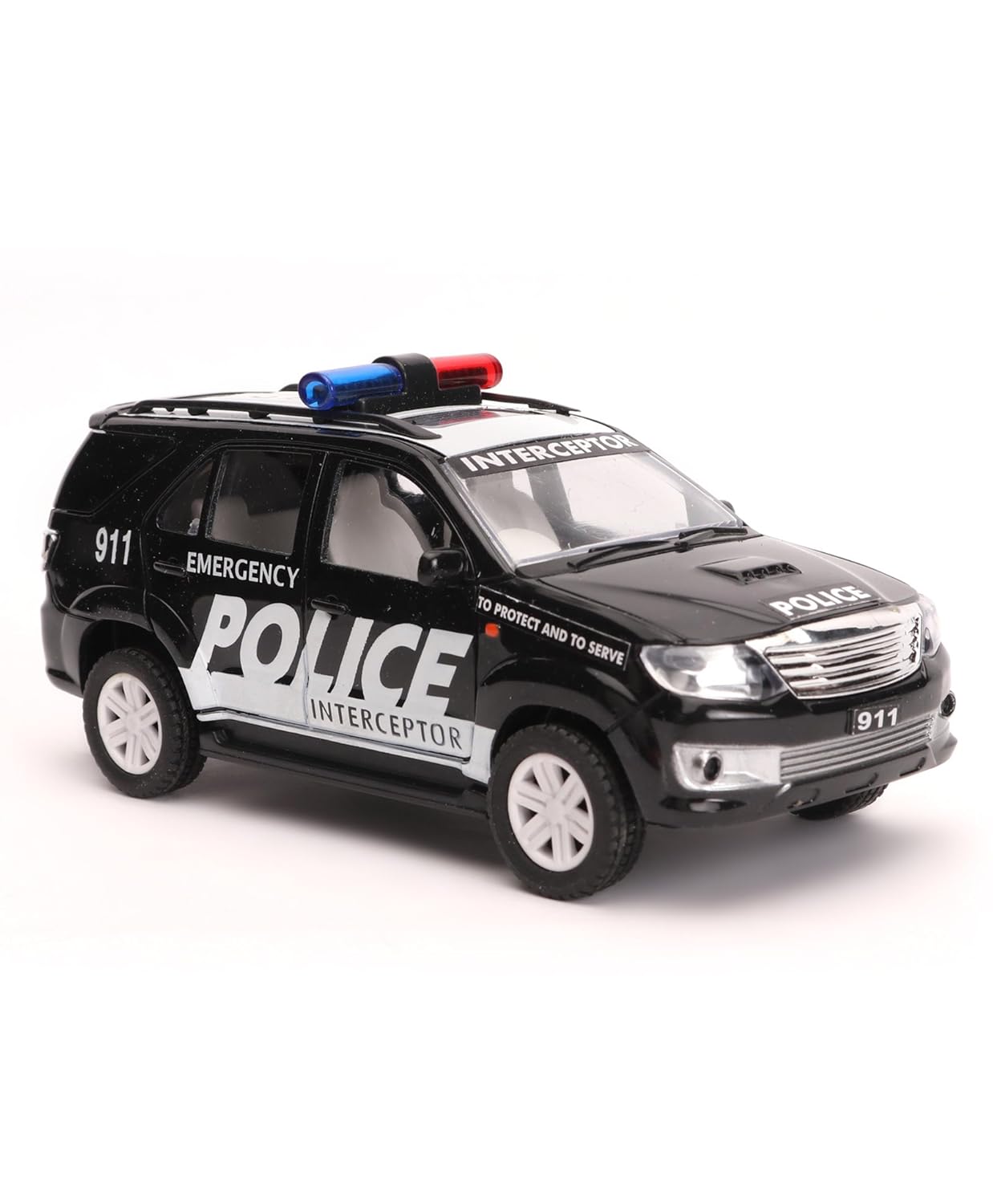 Police Interceptor Fortune – Pull-Back Police Car Toy for Kids | Durable Plastic | Centy