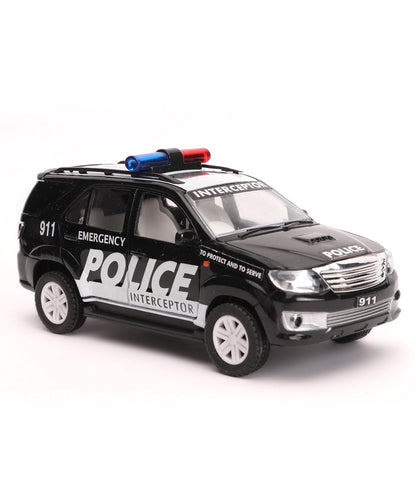 Police Interceptor Fortune – Pull-Back Police Car Toy for Kids | Durable Plastic | Centy