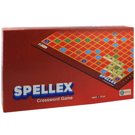 EKTA Spellex Crossword Board Game | Classic Word-Building Challenge