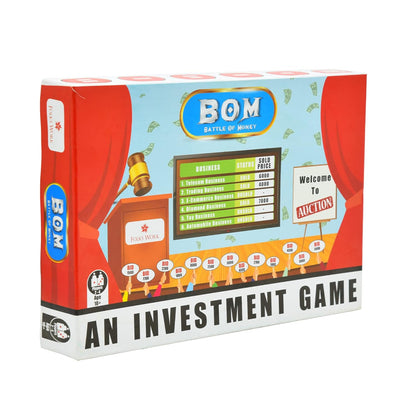 Folks Work Battle of Money Board Game – Family Investment Strategy Game for Kids & Adults (4 Players)