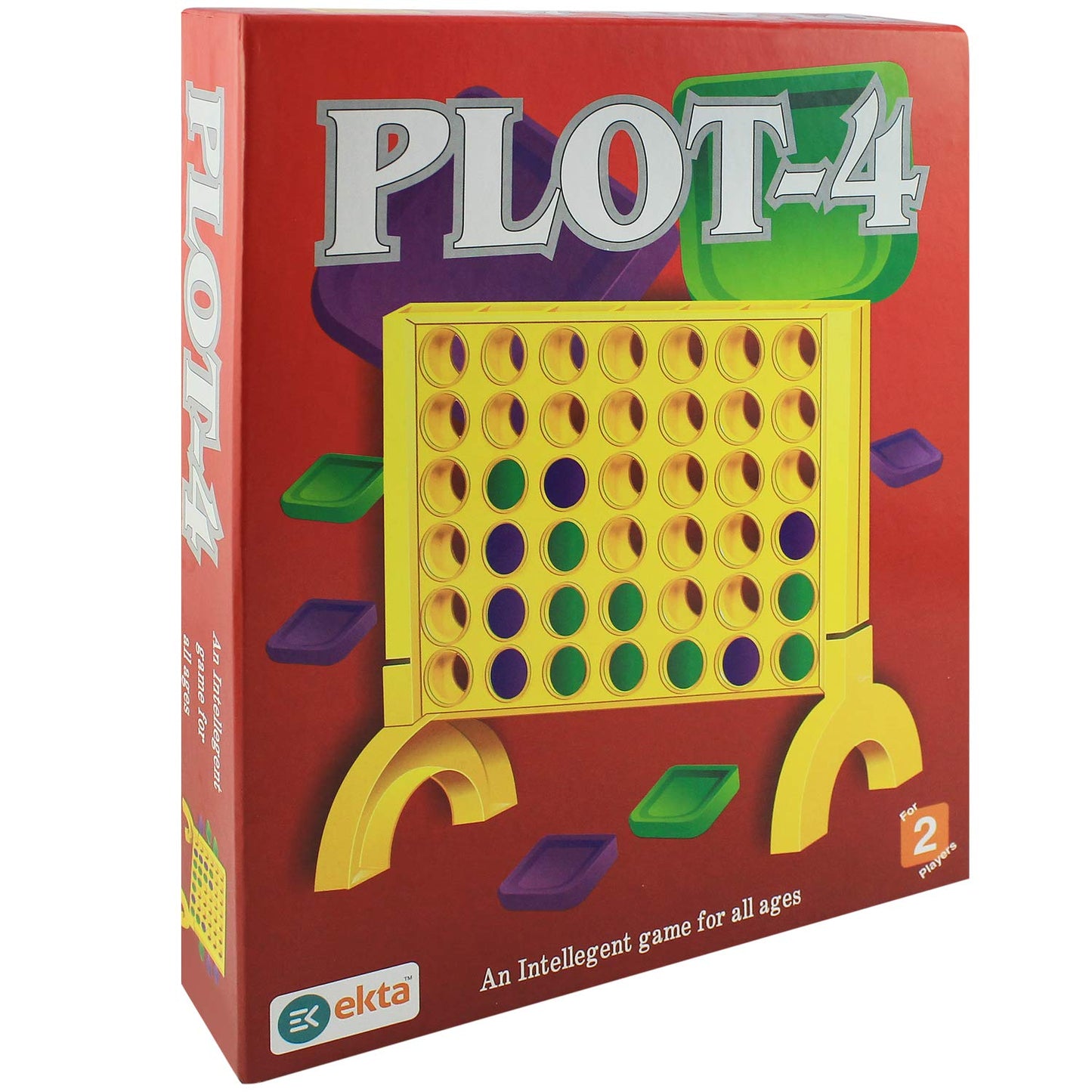 EKTA Plot-4 Family Board Game | Classic Connect-4 Strategy Game