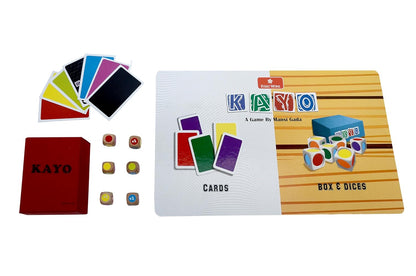 Folks Work Kayo Board Game – Dice & Card Tabletop Strategy Game for Kids & Families