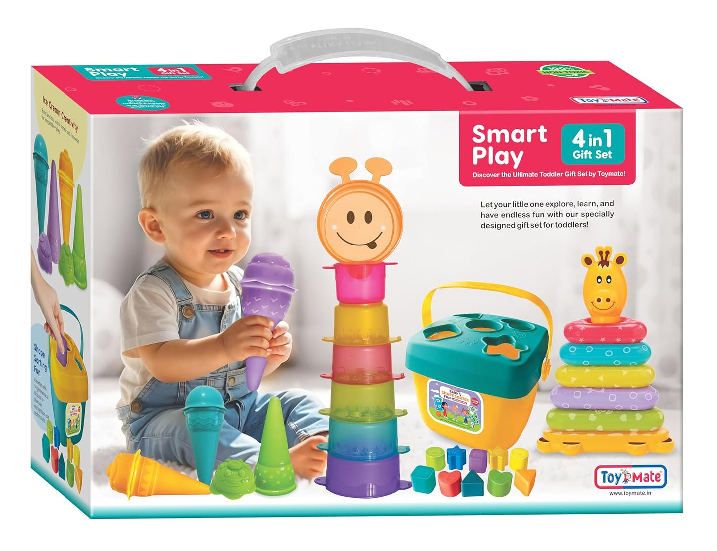 Smart Play 4-in-1 Gift Set | Toddler Shape Sorting & Pretend Play Toy