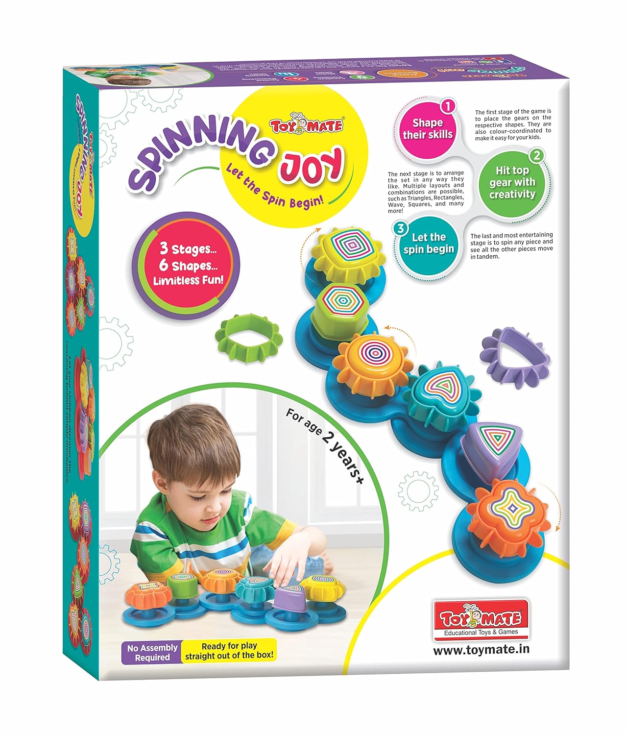 Spinning Joy – Shape & Gear Sorter | STEM Toddler Learning Toy