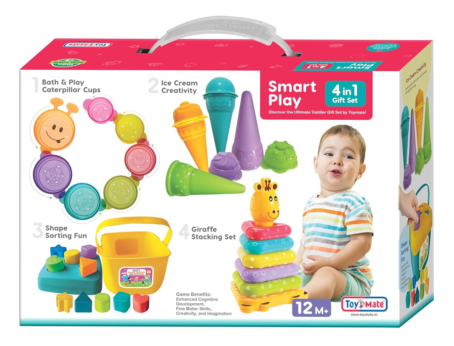 Smart Play 4-in-1 Gift Set | Toddler Shape Sorting & Pretend Play Toy