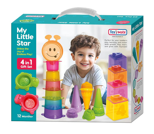 My Little Star 4-in-1 Gift Set | Toddler Sensory & Cognitive Play Toy