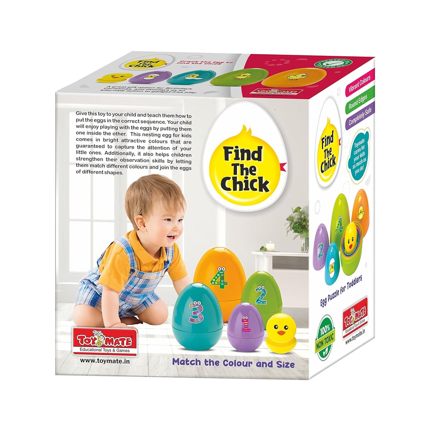 Find the Chick in Egg – Nesting Toy | Montessori Sorting & Matching Play