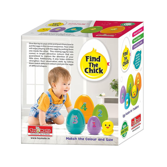 Find the Chick in Egg – Nesting Toy | Montessori Sorting & Matching Play