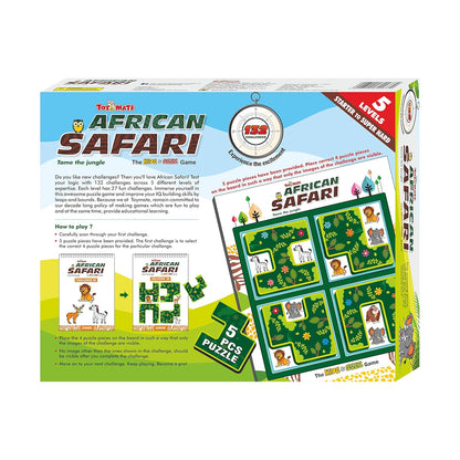 African Safari IQ Puzzle Challenge | 48 Brain-Teasing Animal Tile Games