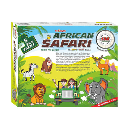 African Safari IQ Puzzle Challenge | 48 Brain-Teasing Animal Tile Games