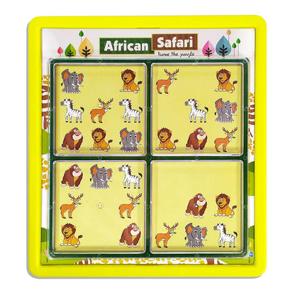 African Safari IQ Puzzle Challenge | 48 Brain-Teasing Animal Tile Games