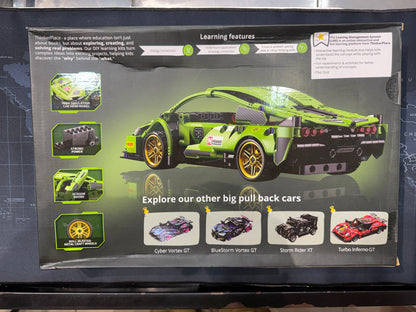 Energy Conversion Neon Viper GT Pull-Back Car | High-Speed Kids Racing Toy